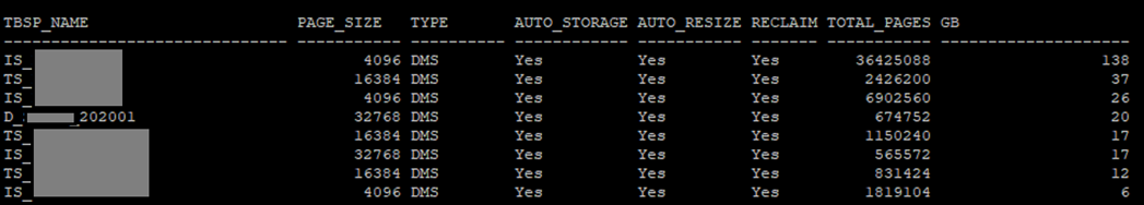 Old partition table